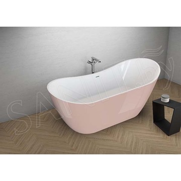 Акриловая ванна Polimat Abi розовая