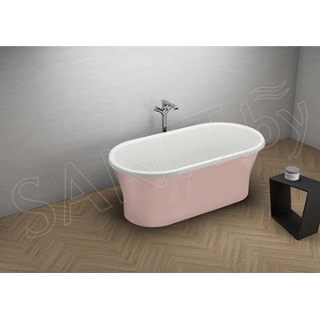 Акриловая ванна Polimat Amona New розовая
