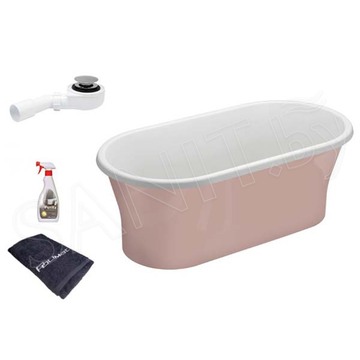 Акриловая ванна Polimat Amona New розовая