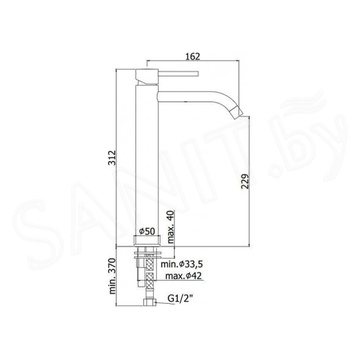 Смеситель для умывальника Paffoni Light LIG081HG