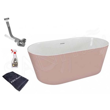 Акриловая ванна Polimat Uzo розовая