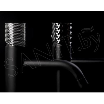 Смеситель для умывальника Boheme Stick 122-BCR.2 Black Touch Chrome