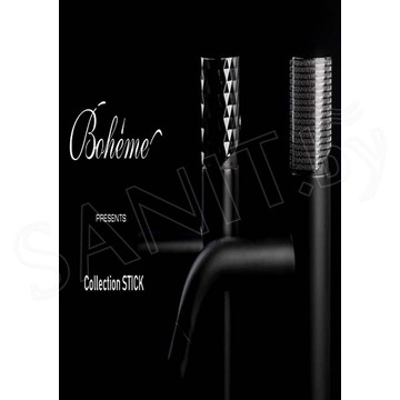 Смеситель для умывальника Boheme Stick 122-BCR.2 Black Touch Chrome