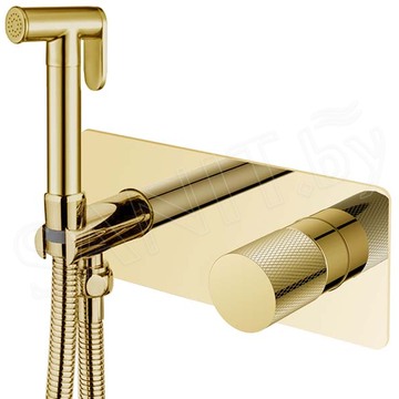 Смеситель встраиваемый Boheme Stick 127-GG.2 Gold Touch с гигиеническим душем