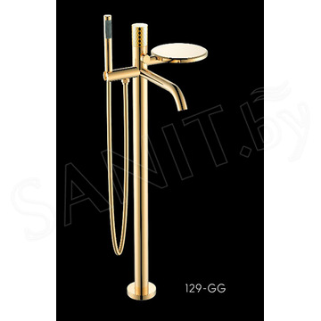 Смеситель для ванны Boheme Stick 129-GG.2 Gold Touch напольный