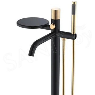 Смеситель для ванны Boheme Stick 129-BG.2 Black Touch Gold напольный