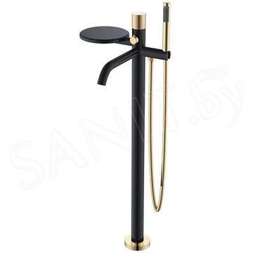 Смеситель для ванны Boheme Stick 129-BG.2 Black Touch Gold напольный