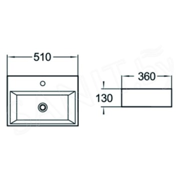 Умывальник SantiLine SL-1006