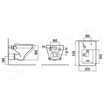 Подвесной унитаз WeltWasser Hofbach 004 GL-WT