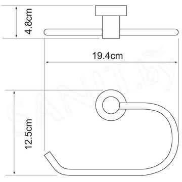 Держатель для полотенец Wasserkraft Donau K-9460