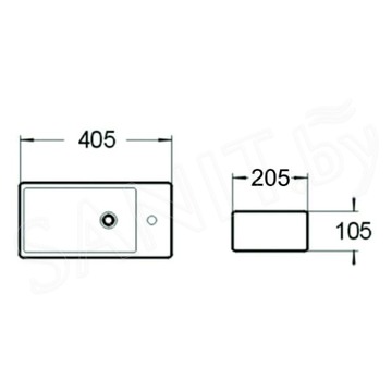 Умывальник SantiLine SL-2009LMB