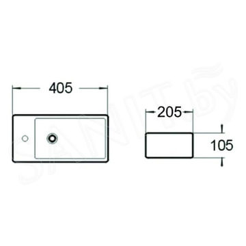 Умывальник SantiLine SL-2009RMB