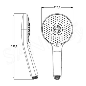 Душевая лейка Lemark LM8125C