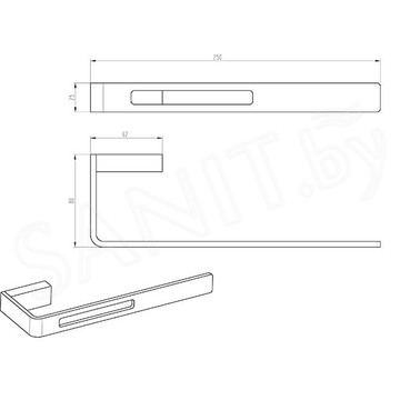 Держатель для полотенец Boheme Q Chrome 10945-CR