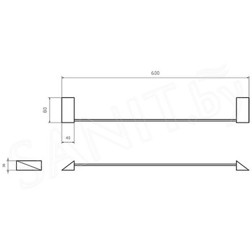 Держатель для полотенец Boheme New Venturo 10312-CR