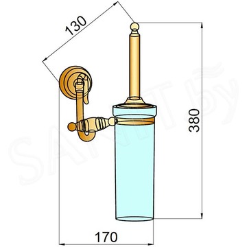 Ершик для унитаза Boheme Medici 10614