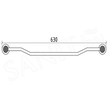 Держатель для полотенец Boheme Royal Cristal 10922-CR / 10922-CR-B