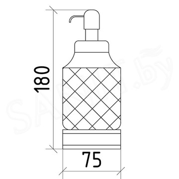 Дозатор Boheme Royal Cristal 10929-CR / 10929-CR-B