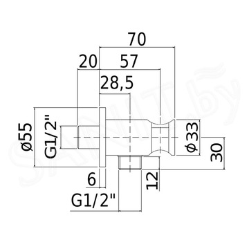 Шланговое подключение Paffoni ZSUP031CR