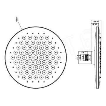 Верхний душ Bravat P70253BW-ENG