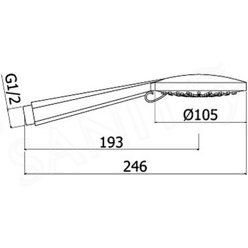 Душевая лейка Paffoni Brio ZDOC104CR