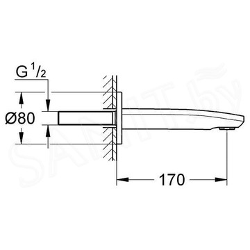 Излив для ванны Grohe Eurostyle Cosmopolitan 13276002