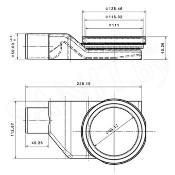 Душевой трап Pestan Confluo Primo Compact Line 450 / 550 / 650 / 750 / 850