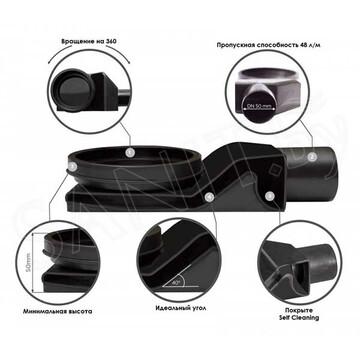 Душевой трап Pestan Confluo Primo Compact Line 450 / 550 / 650 / 750 / 850