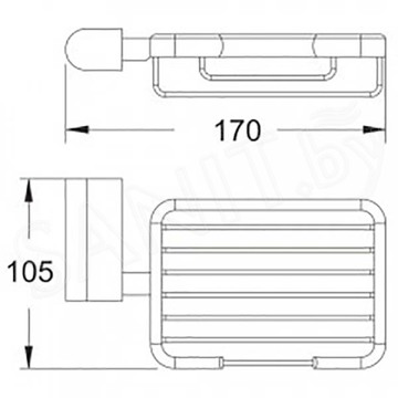 Мыльница Rose RG1704H