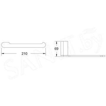 Держатель для полотенец Rose RG1706T