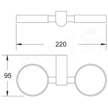 Стакан Rose RG1722H двойной