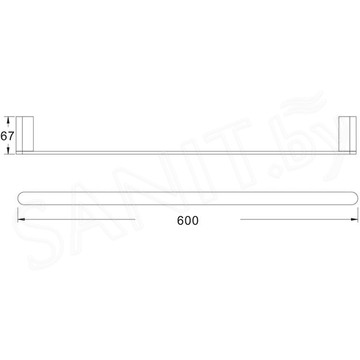 Держатель для полотенец Rose RG1717H