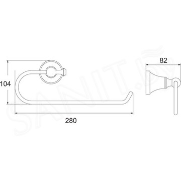 Держатель для полотенец Rose RG1906E