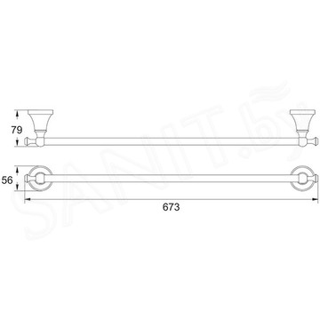 Держатель для полотенец Rose RG1917T