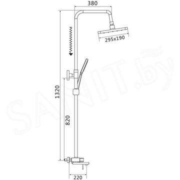 Душевая стойка Shevanik S8236H