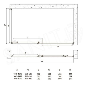 Душевой уголок Veconi Rovigo RV-072B 150