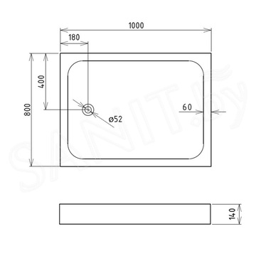 Душевой поддон Gemy ST15T / ST12B