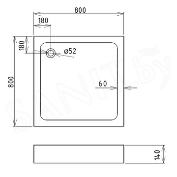 Душевой поддон Gemy ST15A / ST17T / ST16T