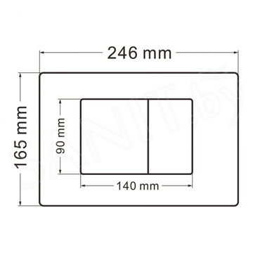 Кнопка для инсталляции Abber AC0120 / AC0120MCH