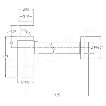 Сифон для умывальника Allen Brau Infinity 5.21027-00