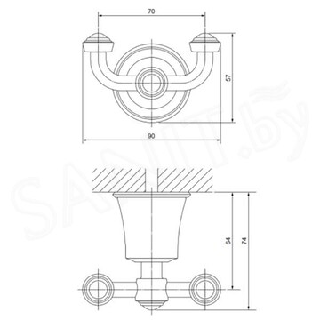 Крючок Omnires Art Line AL53120CR