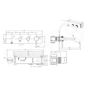 Смеситель встраиваемый Allen Brau Priority 5.31A05-31