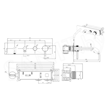 Смеситель встраиваемый Allen Brau Priority 5.31A06-BN