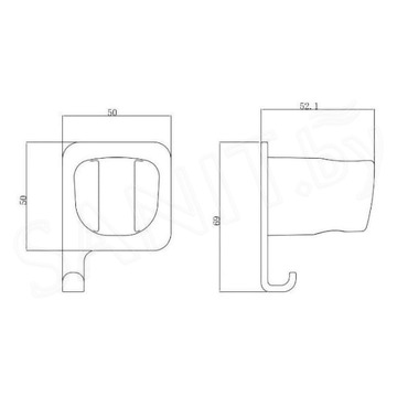 Держатель для душевой лейки Allen Brau Infinity 5.21C17-31