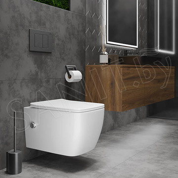 Подвесной унитаз Roxen Cube Bidet 530135-01X Rimless Soft Close с функцией биде