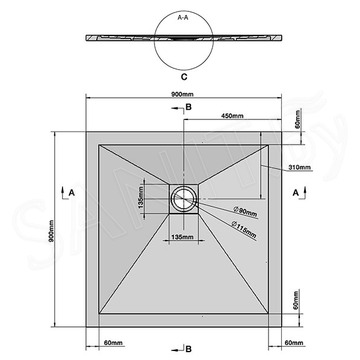 Душевой поддон Grossman Strong GR-S19090Q / GR-S1100100Q