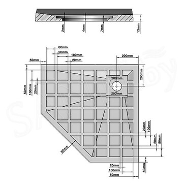 Душевой поддон Grossman Strong GR-S19090D / GR-S1100100D