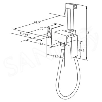 Комплект инсталляции Berges Novum 525 c кнопкой L5 Soft Touch, унитазом Roxen Boro 530145-01, смесителем Roxen Caspia 500960-B и держателем для туалетной бумаги Roxen RX-1001B