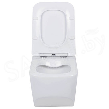 Комплект инсталляции Berges Novum 525 c кнопкой L5 Soft Touch, унитазом Roxen Boro 530145-01, смесителем Shevanik S127H и держателем для туалетной бумаги Rose RG1605H