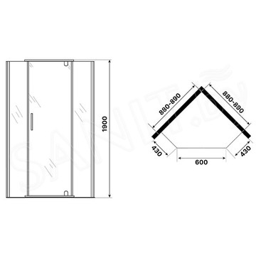 Душевой уголок Niagara Eco NG-1009-14D / NG-1010-14D